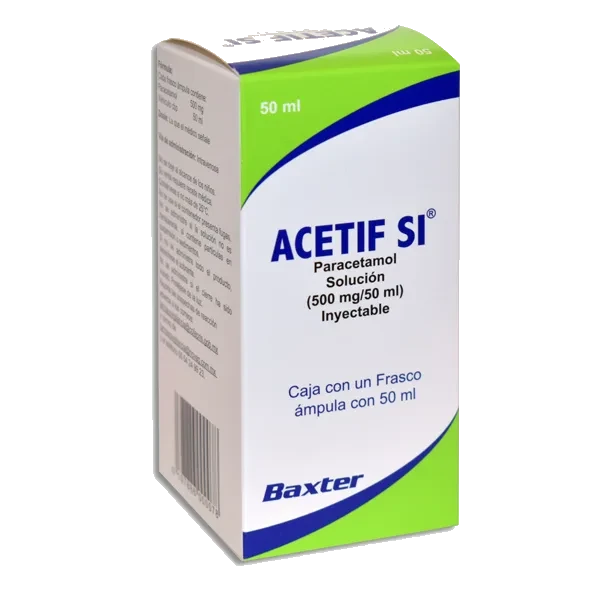Paracetamol Soliucion Inyectable 500 mg