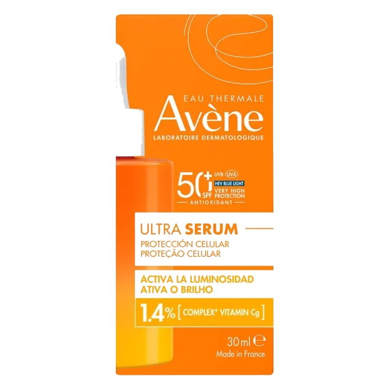 Avène Protector Solar Facial en Sérum FPS 50+ con Efecto Iluminador 30 ml