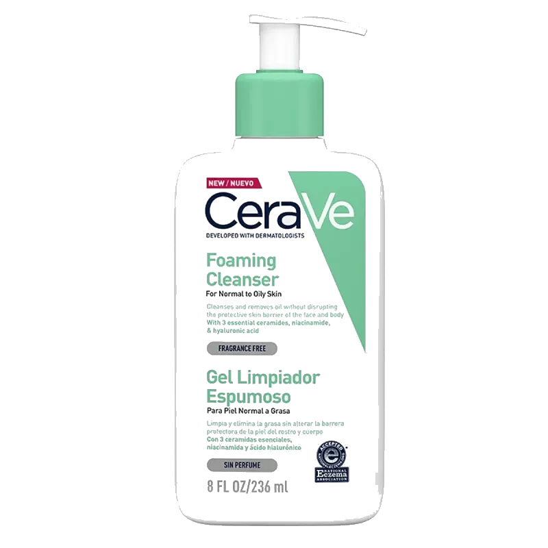 CERAVE GEL LIMPIADOR ESPUMOSO 236ML *CRV* NORMAL O GRASA