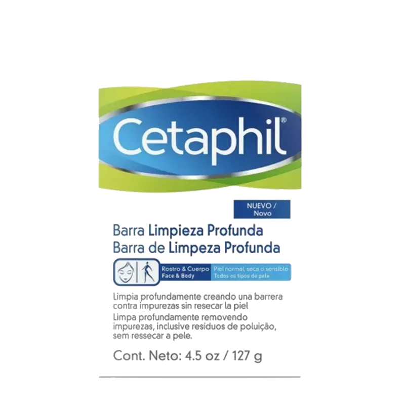 Cetaphil Caja Con Barra Limpieza  Profunda De127g