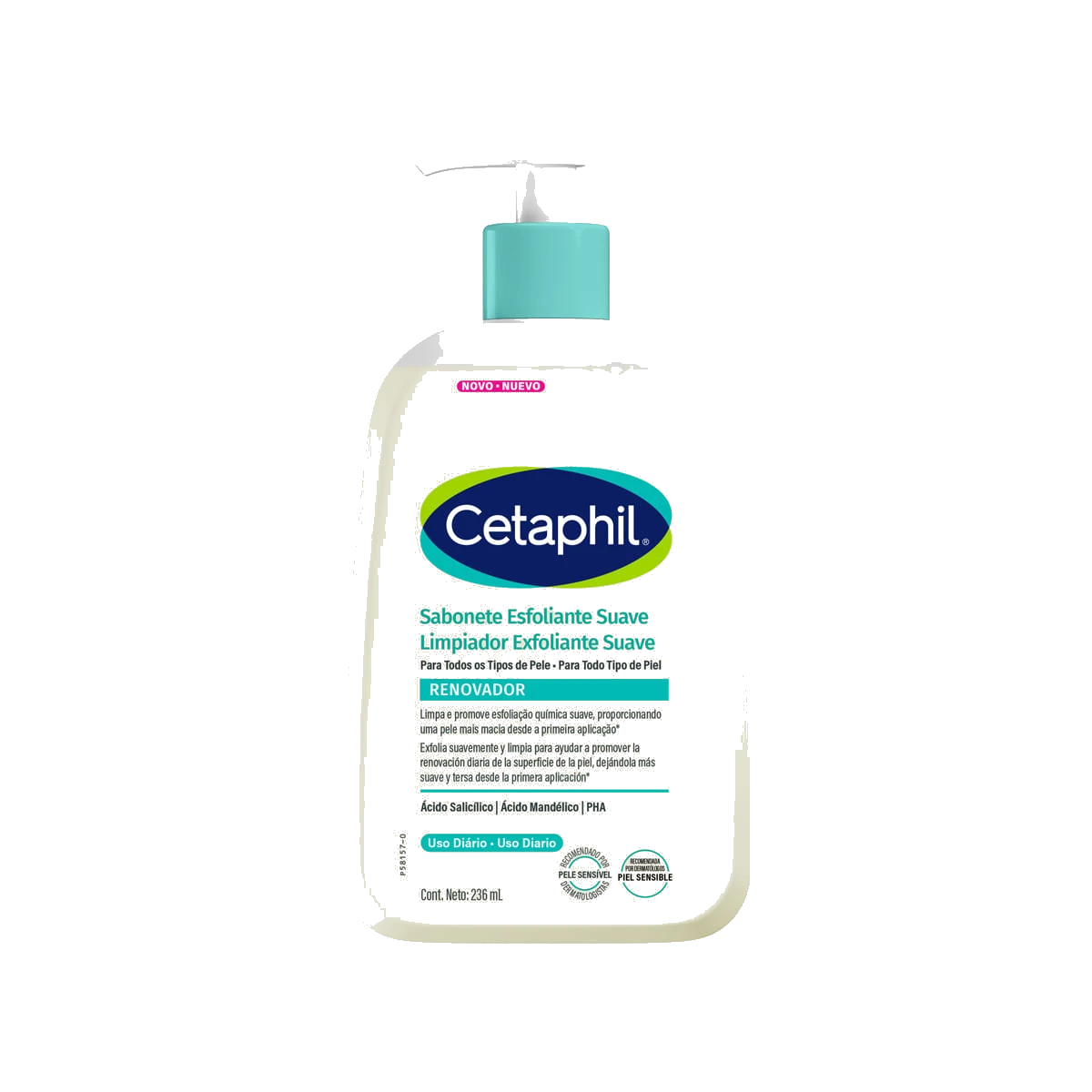 Cetaphil Envase Con Limpiador Exfoliante Suave De 236 ml