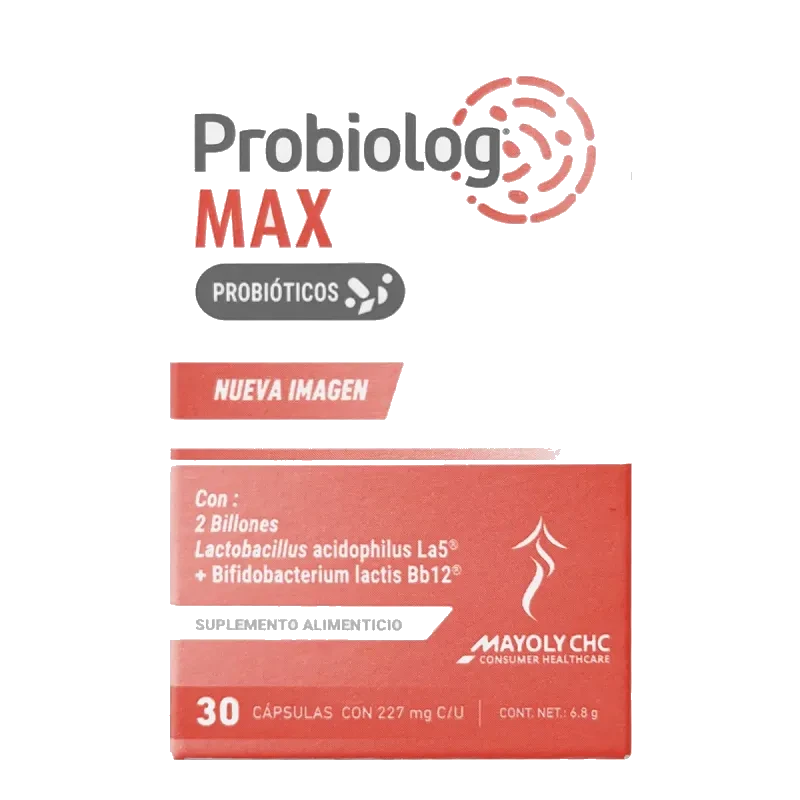 Probiolog Max Suplemento Alimenticio Caja Con 30 Cápsulas