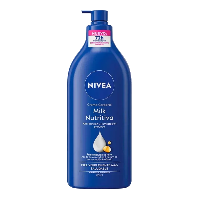 Nivea Milk Nutritiva 72 Horas Ácido Hialurónico 650 ml