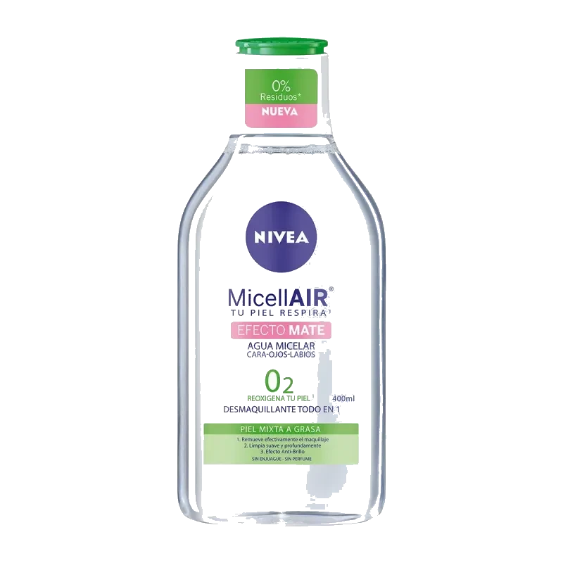 AGUA MICE NIVEA EFEC MATE02 400ML