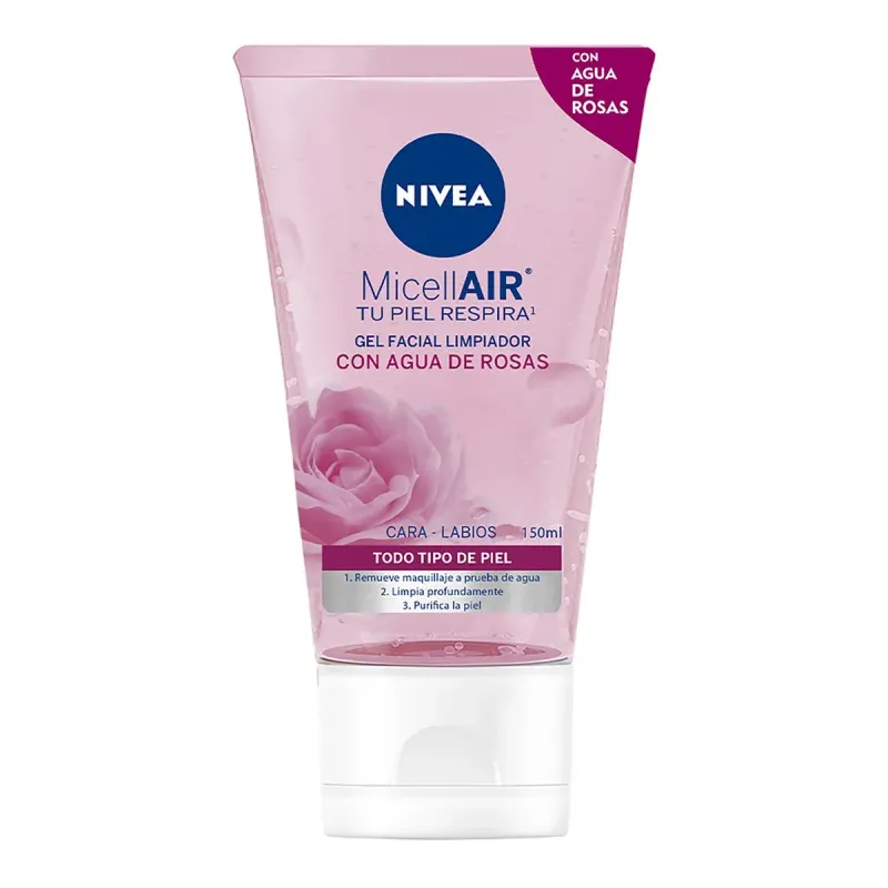 GEL NIVEA FACIAL LIMP ROSAS 150ML