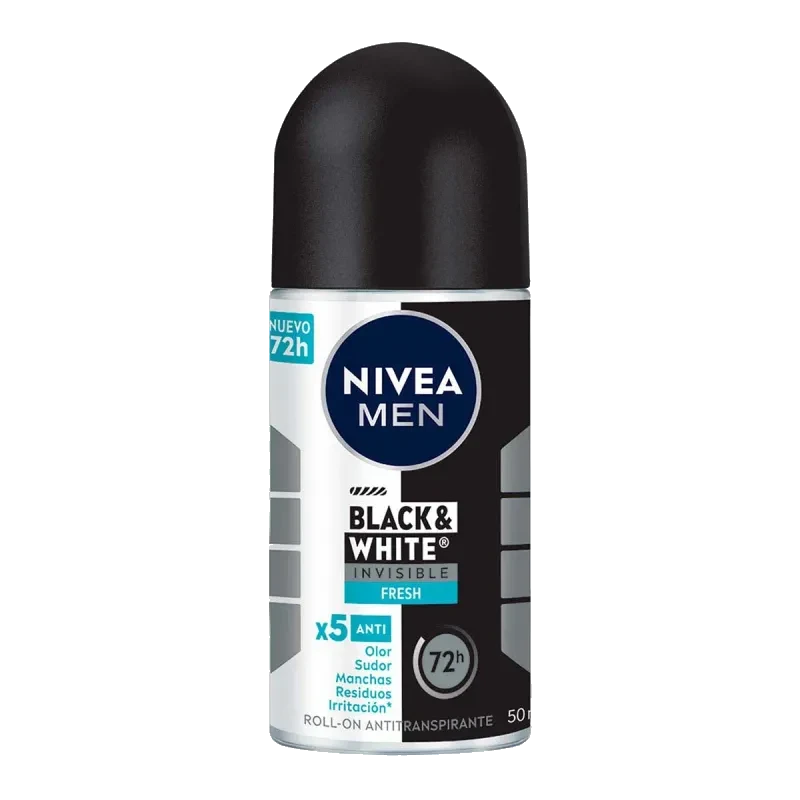 DESOD NIV MEN B&W FRESH R-ON 50ML