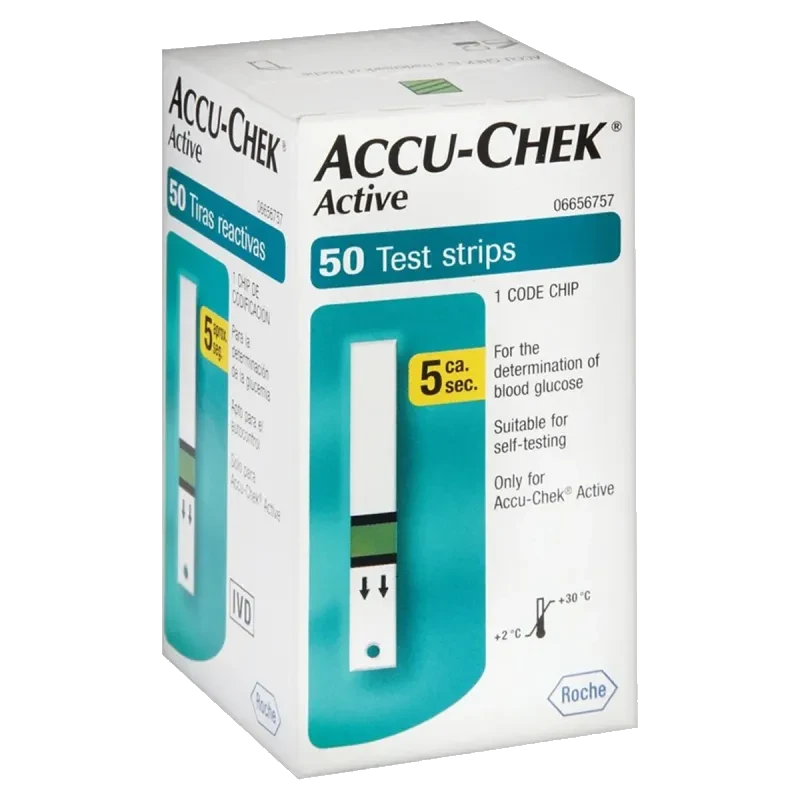 Accu-Chek Active Glucosa Caja Con Frasco De 50 Tiras