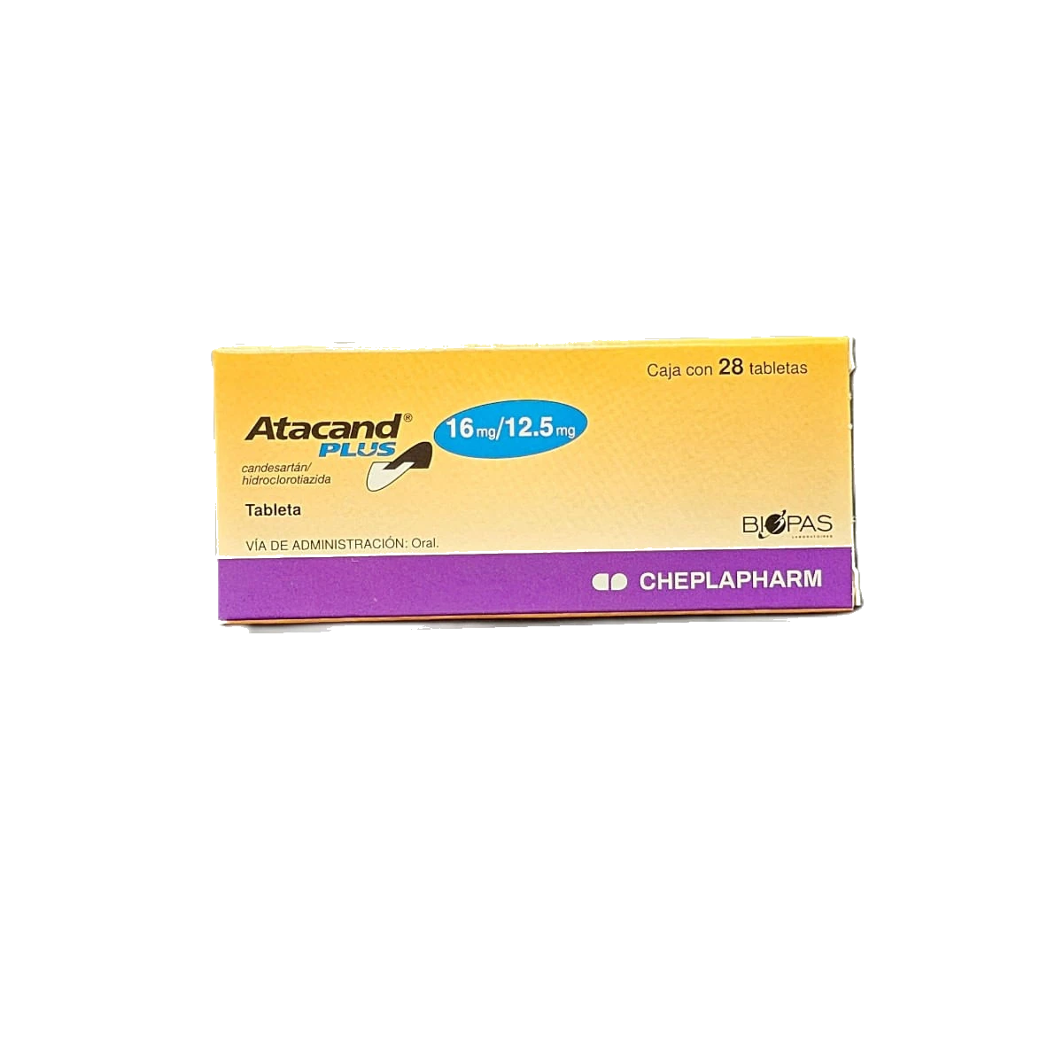 Atacand Plus 16/12.5 mg 28 Tabletas