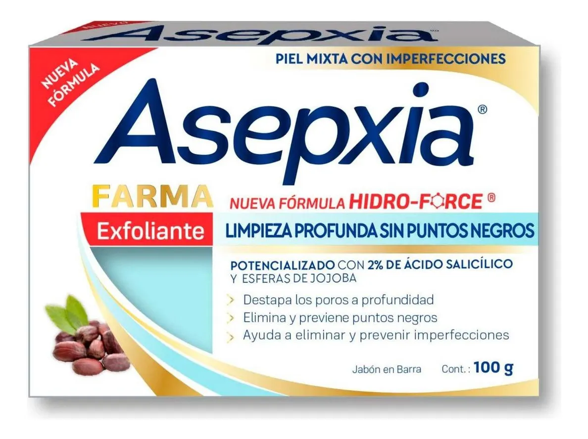 ASEPXIA JABON EXFOLIANTE 1PZA