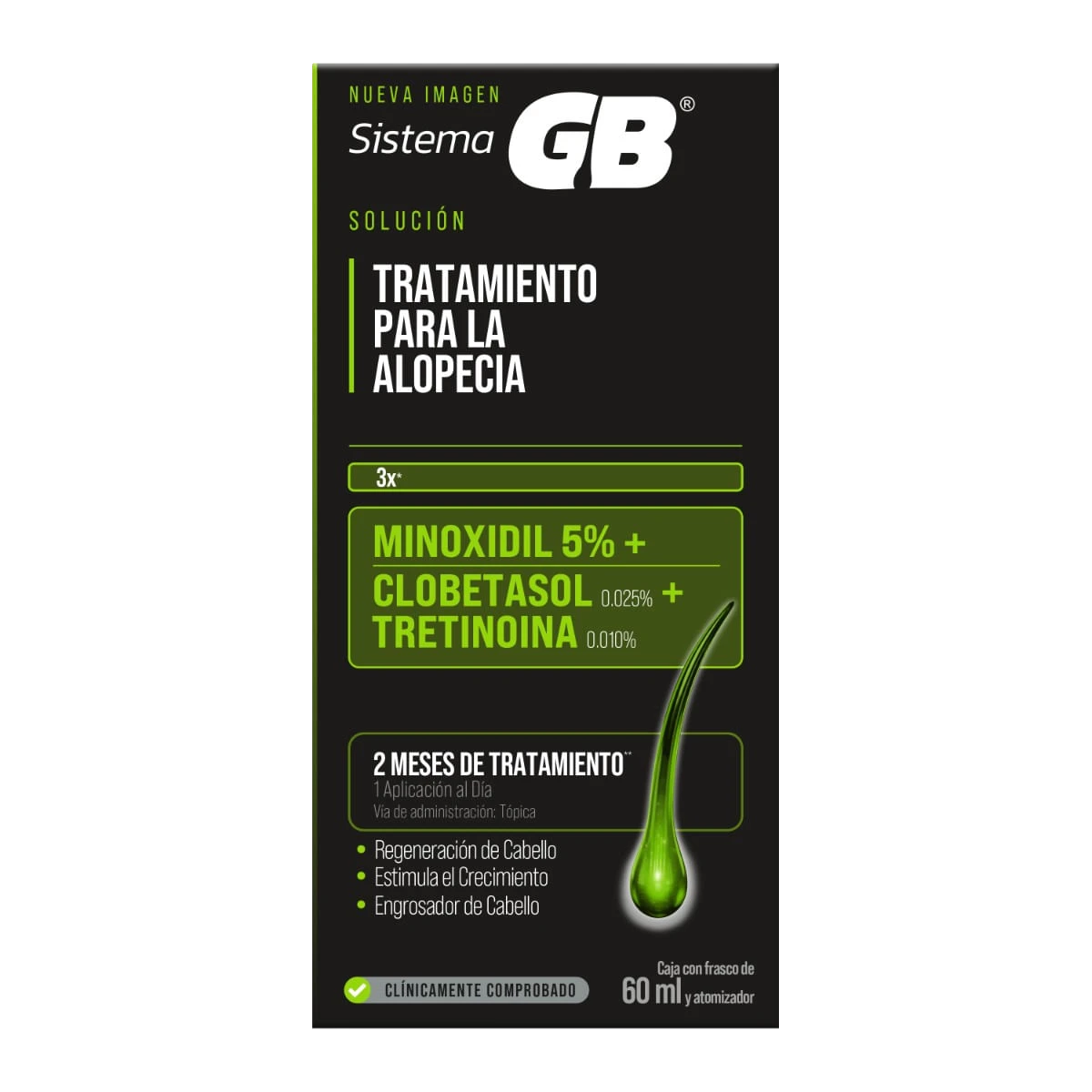 SISTEMA GB 1 SOLUCIÓN ALOPECIA 60 ML