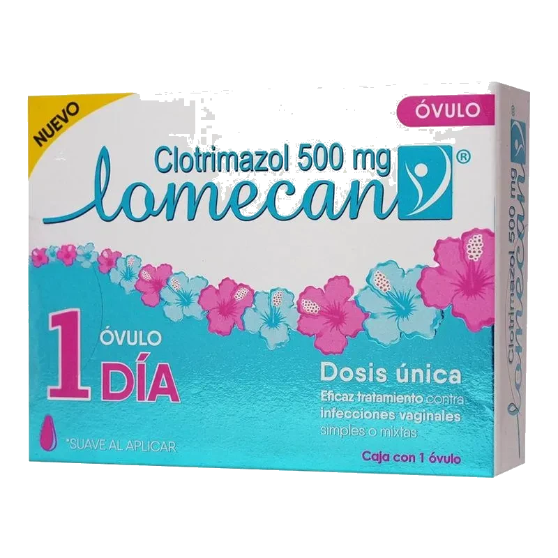 Lomecan 500 Mg Caja 1 Óvulo 1 Día