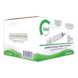 JERINGA 5ML VERDE (21Gx32mm) 100PZS