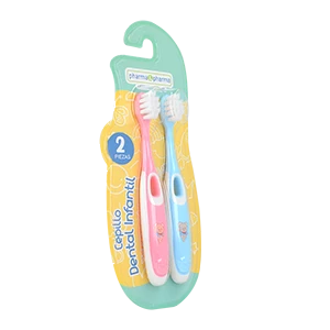 CEPILLO DENTAL INFANTIL 2PZS