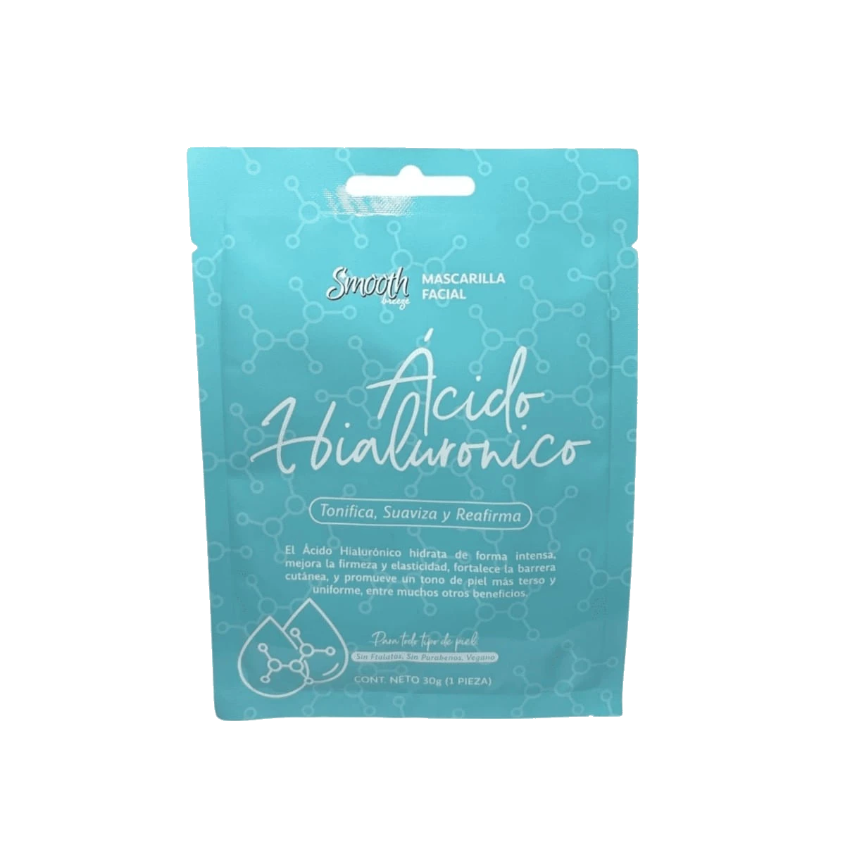 Smooth Breeze Mascarilla Facial Ácido Hialurónico De 30g 1Pieza
