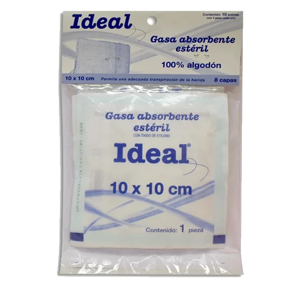 GASA ESTERILIZADA 10X10CM IDEAL