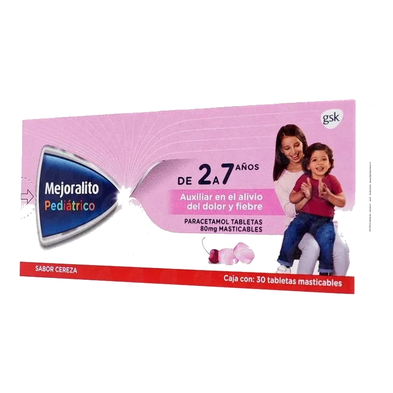 Mejoralito Pediátrico 80 mg 30 Tabletas