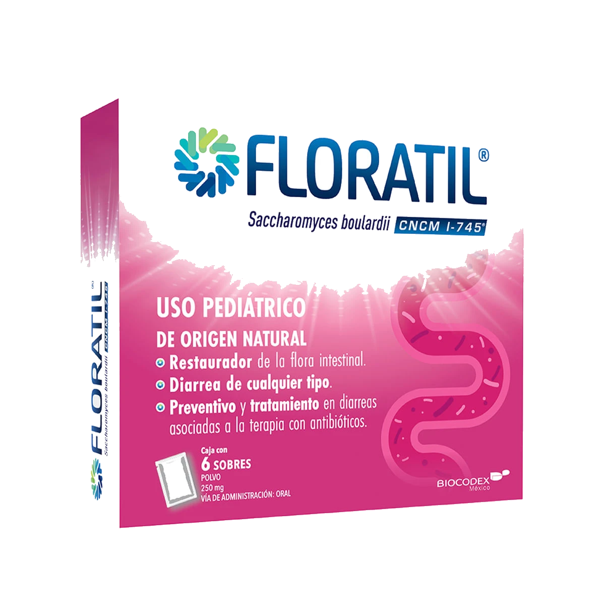 FLORATIL 250 MG PVO 6 SB