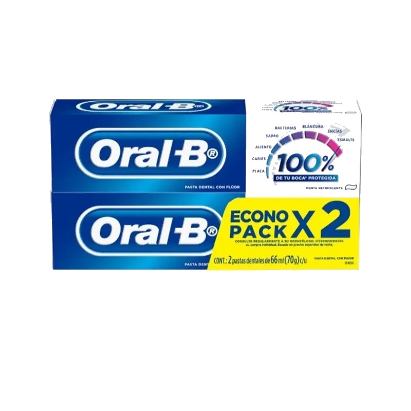 Oral-B 2 Pack Crema Dental 66 ml