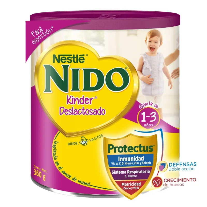 NIDO KINDER DESLACT 1-3ANOS 360G