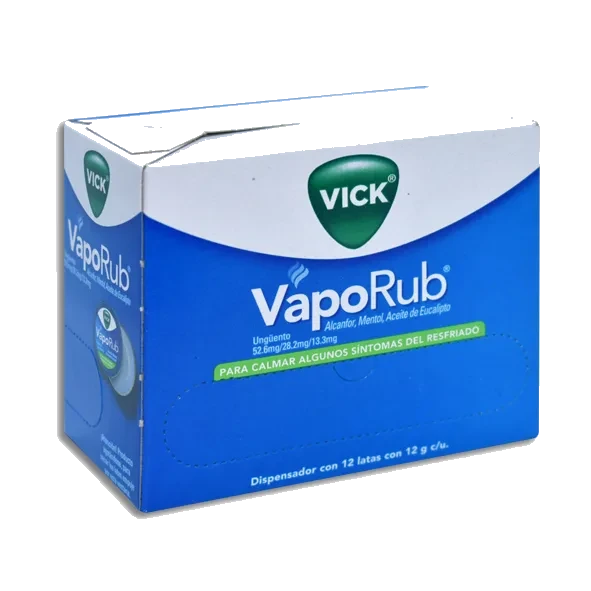 VICK VAPORUB UNG CAJA CON 12 LATAS 12 G