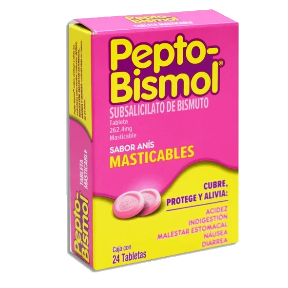 PEPTO BISMOL 262.4MG TAB MAST C/24 *P&G*