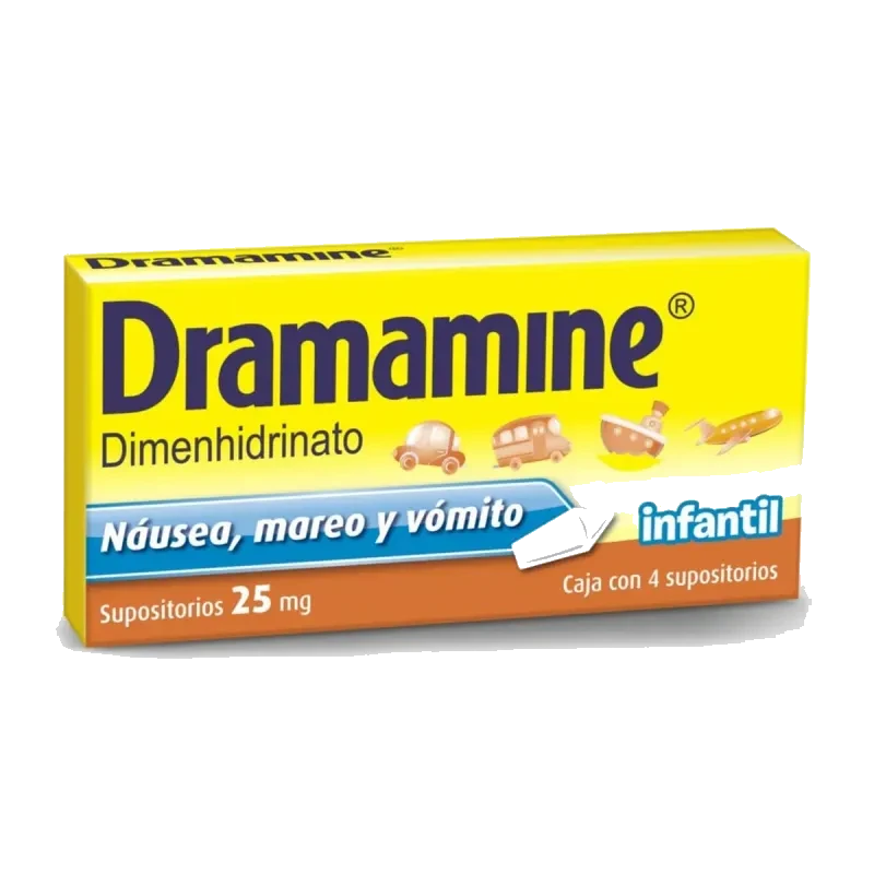 DRAMAMINE INF 25 MG SUPS 4