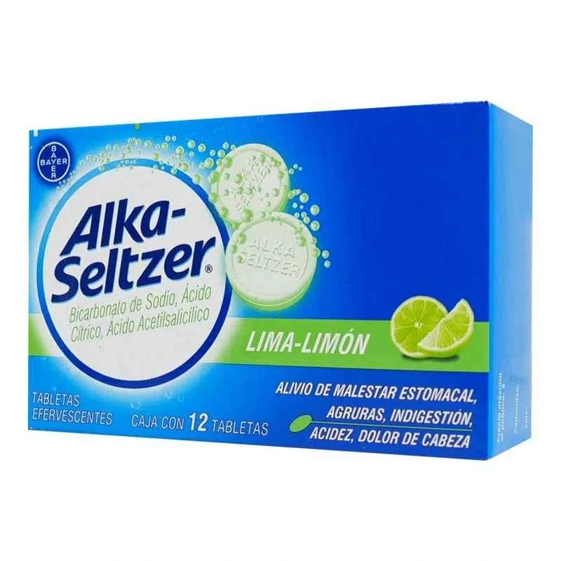 ALKA-SELTZER LIMA LIMON 12TABS