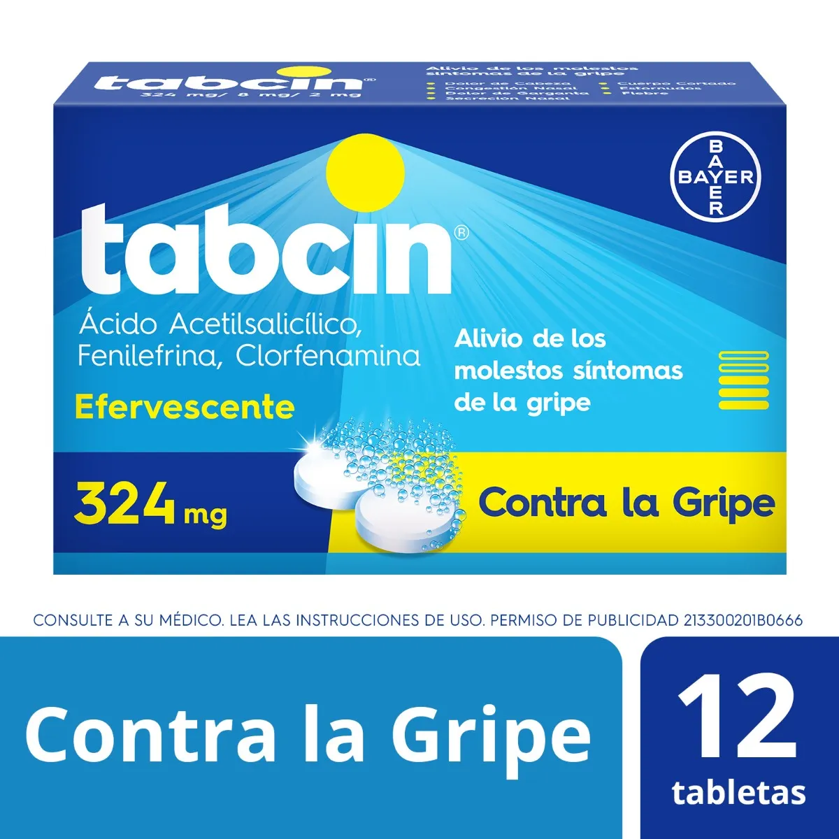 TABCIN 324MG 12TABS