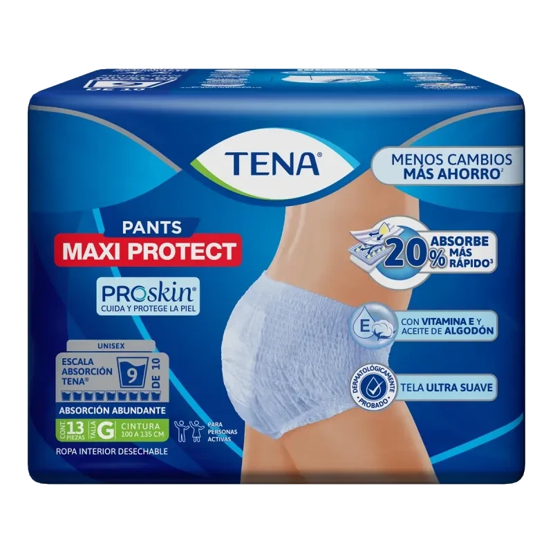 Tena Pants Maxi Protect Ropa Interior Desechable Talla G 13 Piezas
