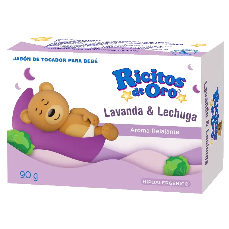 RICITOS DE ORO LAV/LECHUGA 1 JABON 90 G