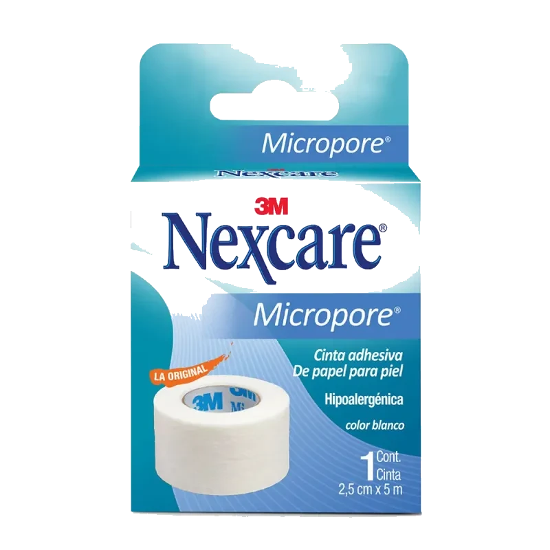 Nexcare Cinta Adhesiva  Micropore Econopack Para Piel De 2.5x5m