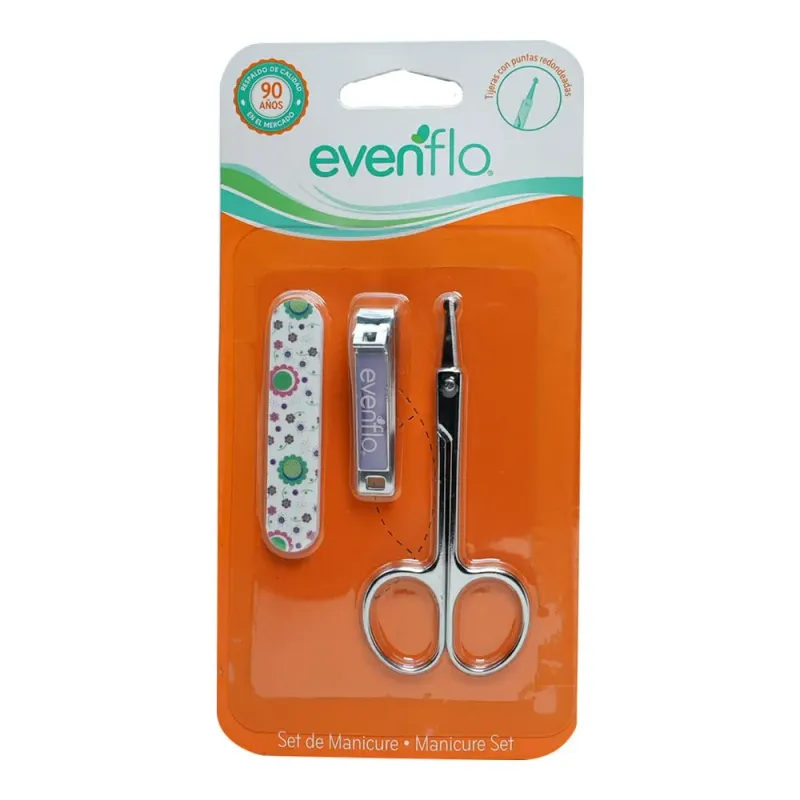 SET MANICURE EVENFLO BEBE 3 PZ