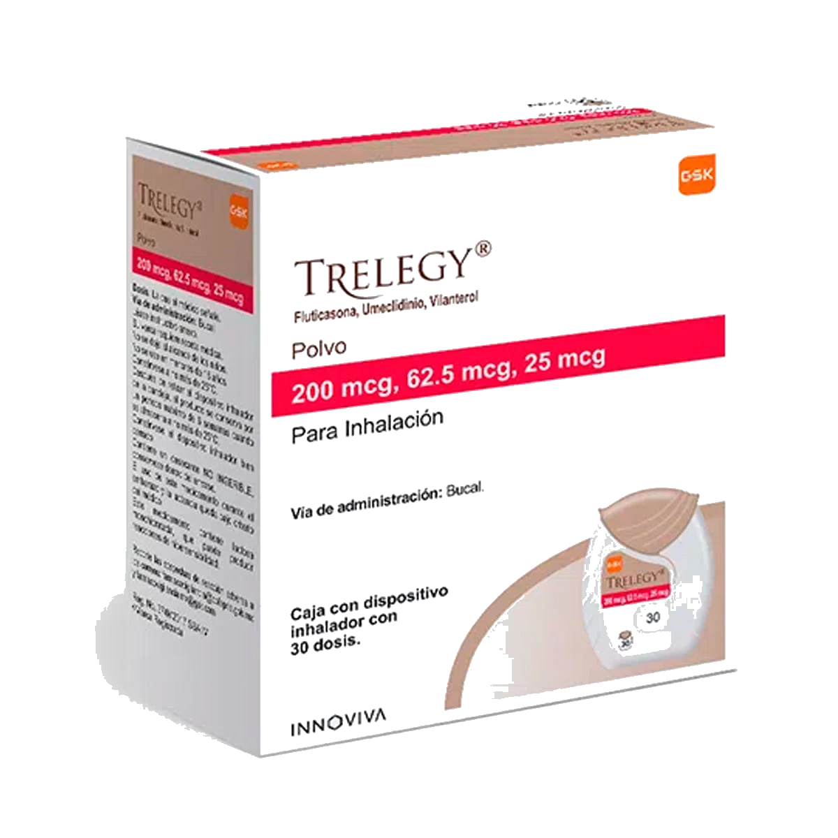 TRELEGY 200MCG INH 30 DOSIS PVO
