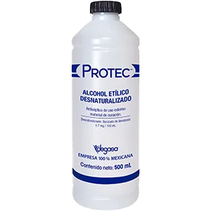ALCOHOL DESNATURALIZADO (PROTEC) 500ML