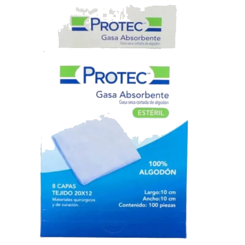 GASA PROTEC ESTERIL 100 GASA 10CMX10 CM