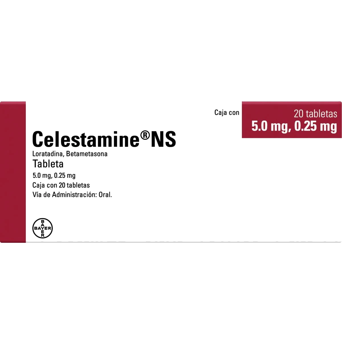CELESTAMINE NS 20 TAB 5/.25 MG