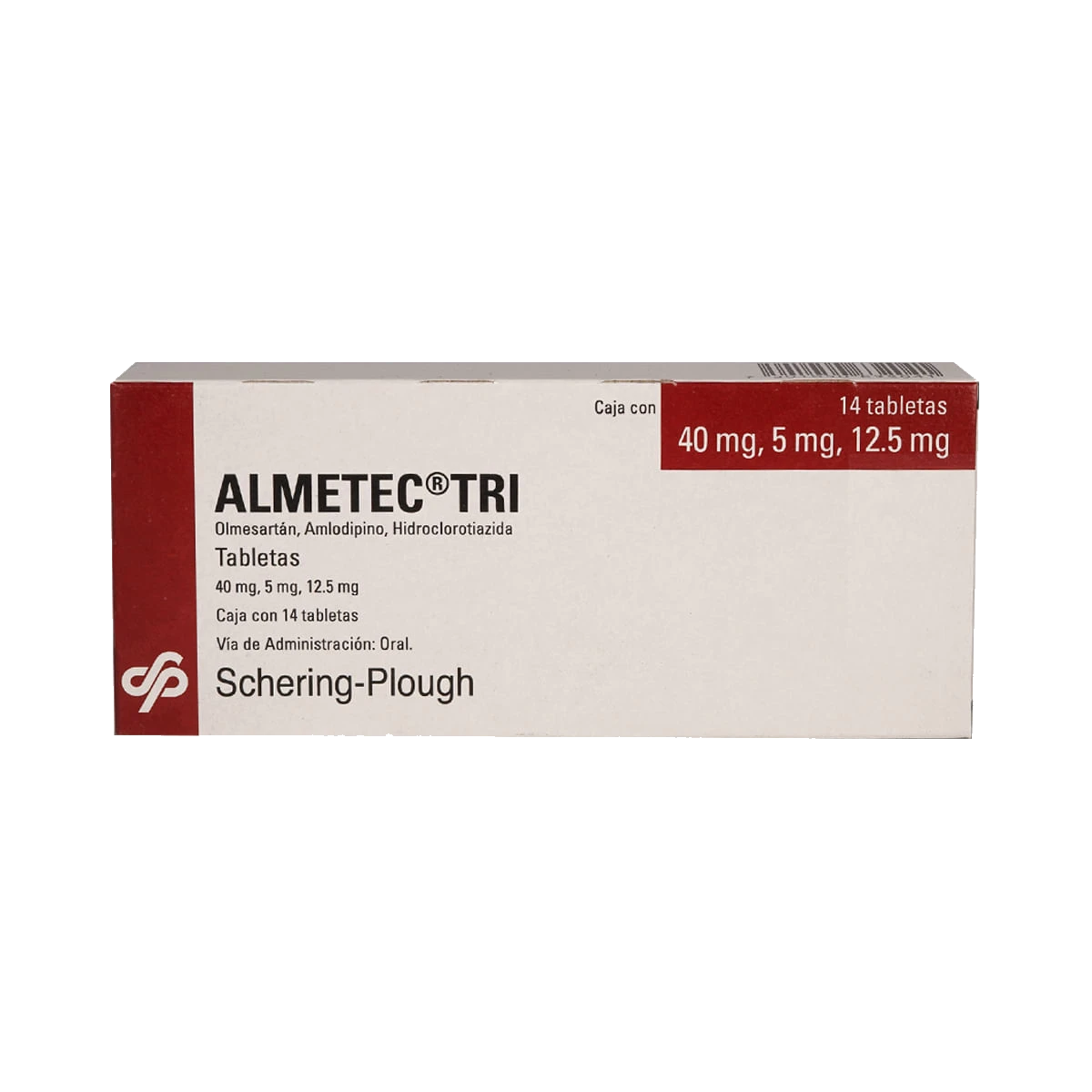 Almetec Tri 40/5/12.5 Mg 14 Tabletas