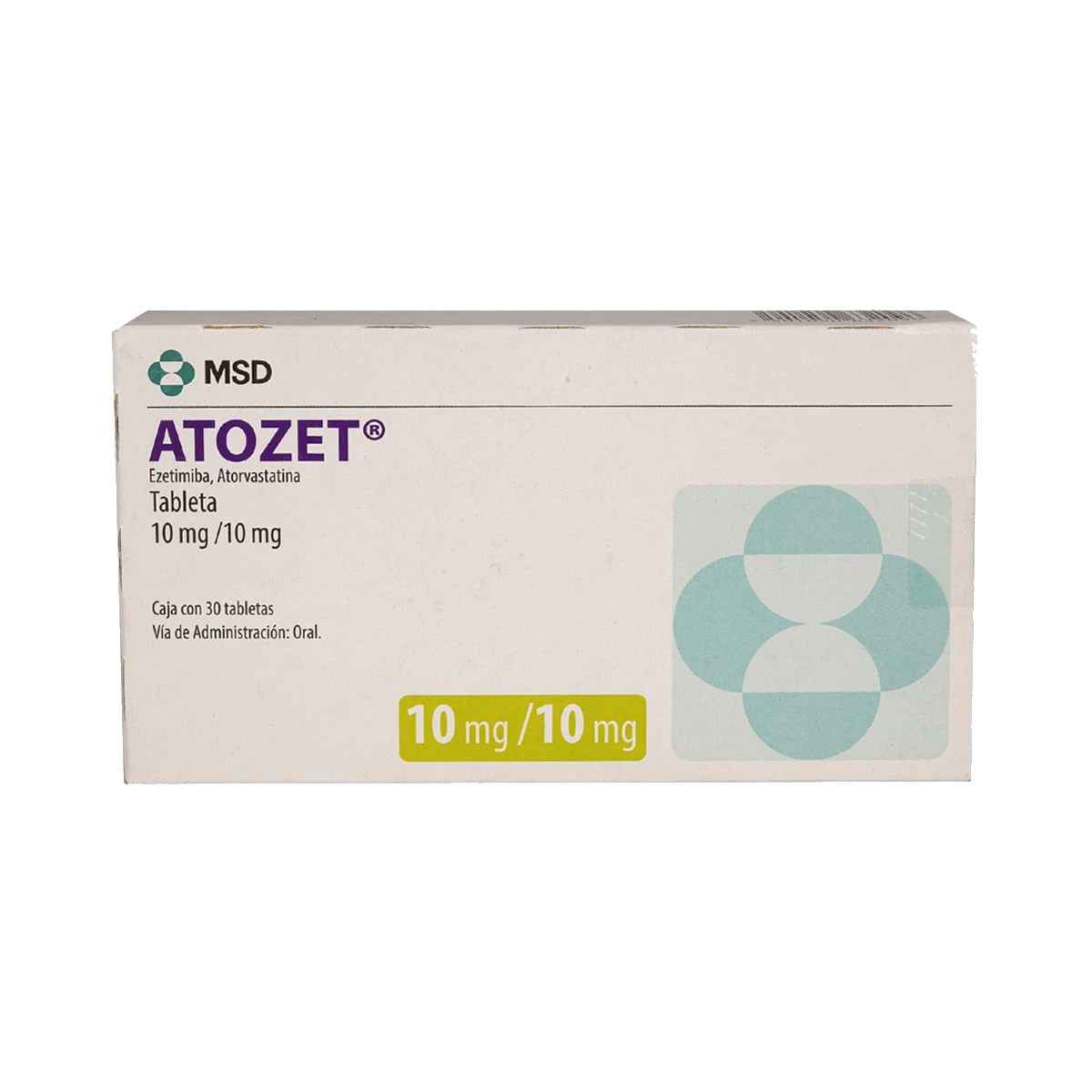 Atozet 10/10 Mg 30 Tabletas