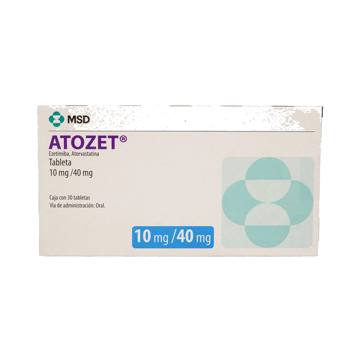 Atozet 10/40 Mg 30 Tabletas