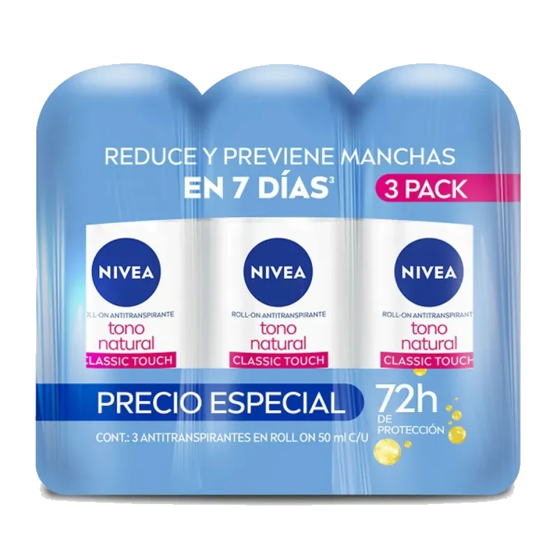 TRI-PACK NIVEA TONO NATURAL 50ML *BDF*