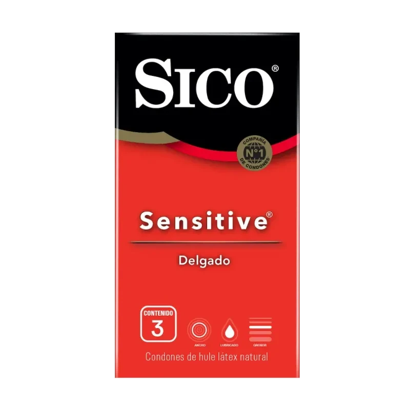 PRESERVATIVO SICO SENSITIVE ROJO