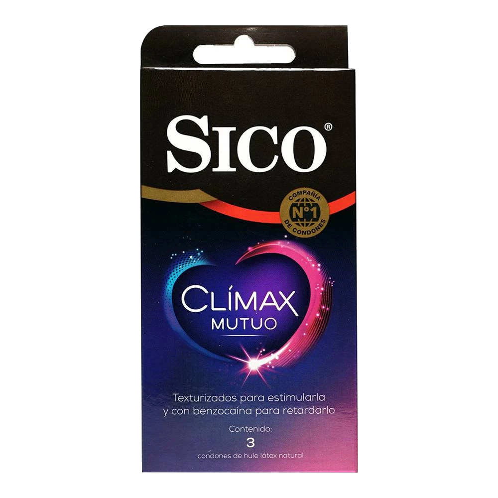 Preservativo Sico Clímax Mutuo 3 Piezas