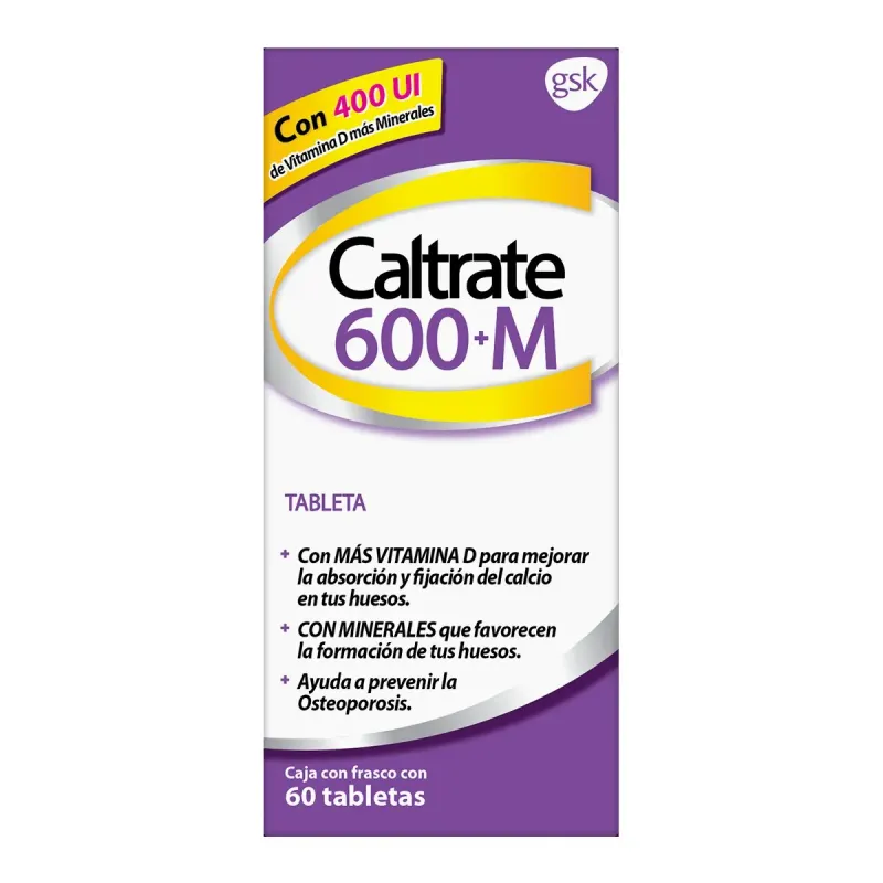 CALTRATE 600+M 60 TAB 600 MG/400 UI