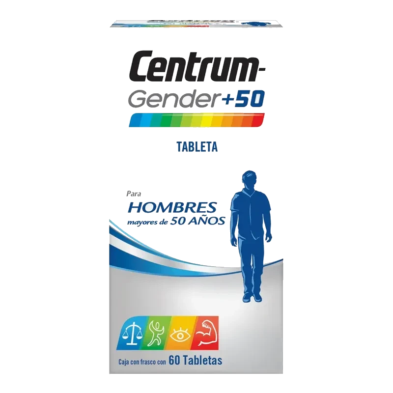 CENTRUM GENDER+50 HOMBRE 1 FCO 60 TAB