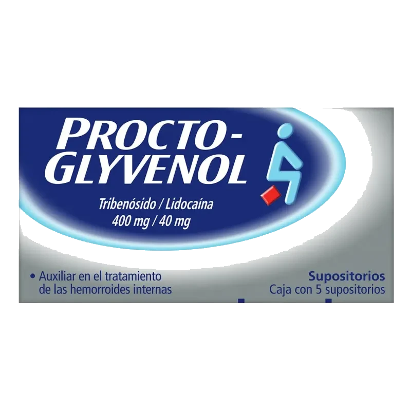 PROCTOGLYVENOL 400MG 5 SUPS