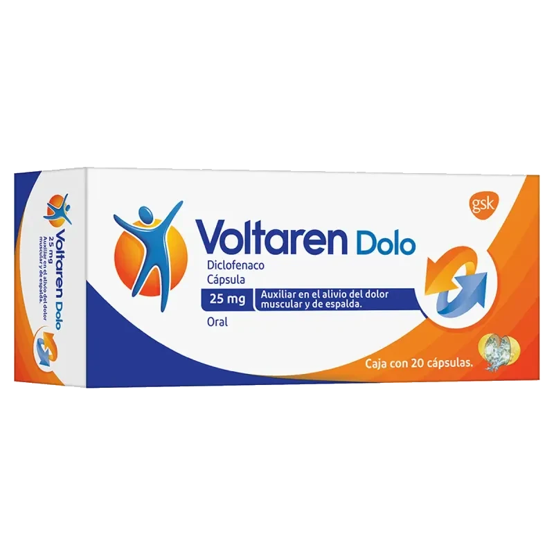 VOLTAREN DOLO 25 MG 20 CAPS