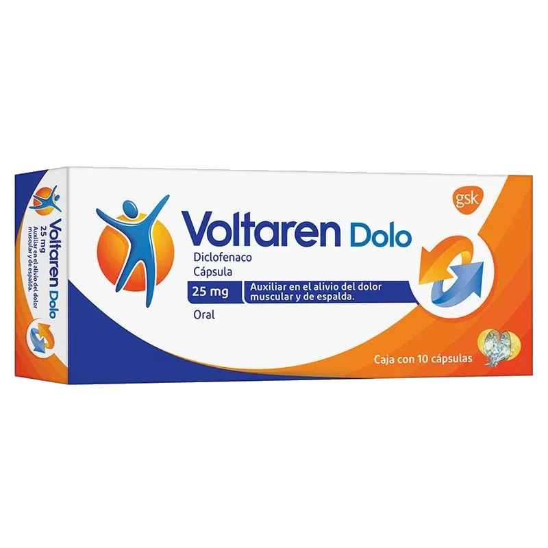 VOLTAREN DOLO 25 MG 10 CAPS