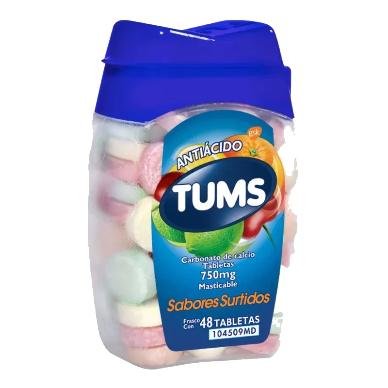 TUMS 750MG TAB MAST C/48 *HAL* SURTIDO