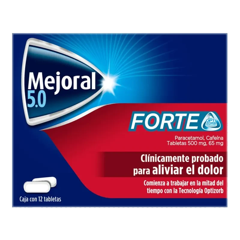 MEJORAL 5.0 FORTE 12 TAB 500/65 MG