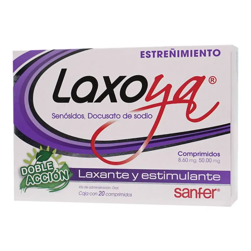 Laxoya 8.60/50 Mg 20 Comprimidos